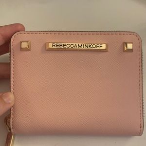 Rebecca minkoff blush color zip wallet